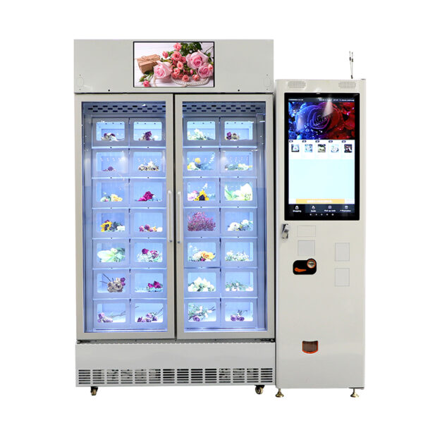 FlowerVendMate: Der Ultimative Pflanzenautomat mit Touchscreen und 28 Kühlfächern